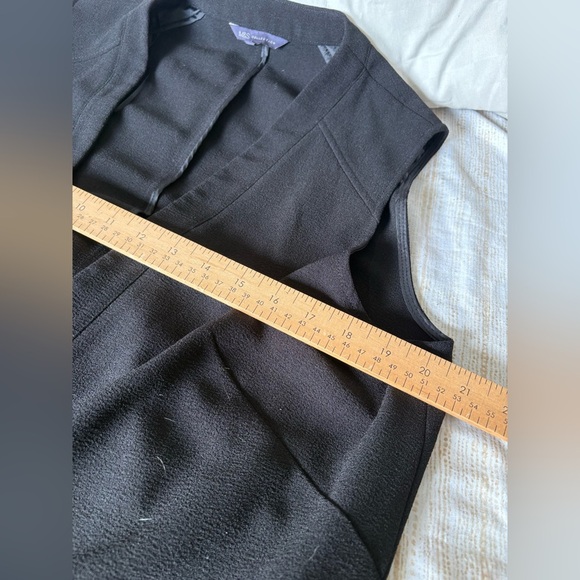 Marks & Spencer longline jacket vest size 16 sleeveless blazer black - Picture 9 of 10